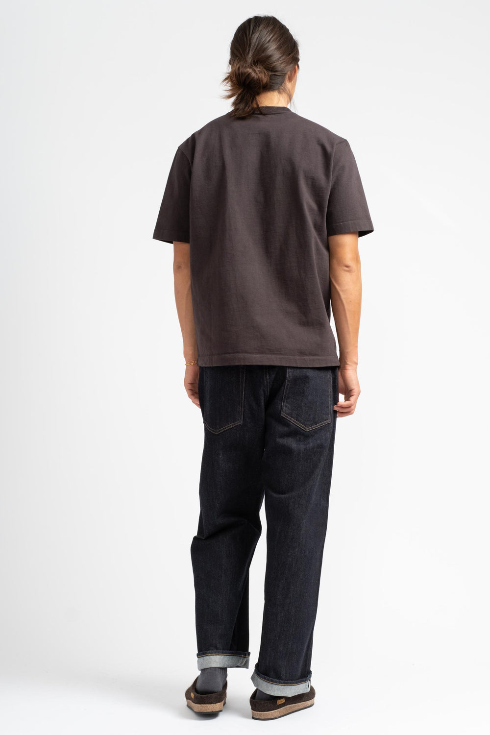 Wide Tapered Denim Pant In One Wash