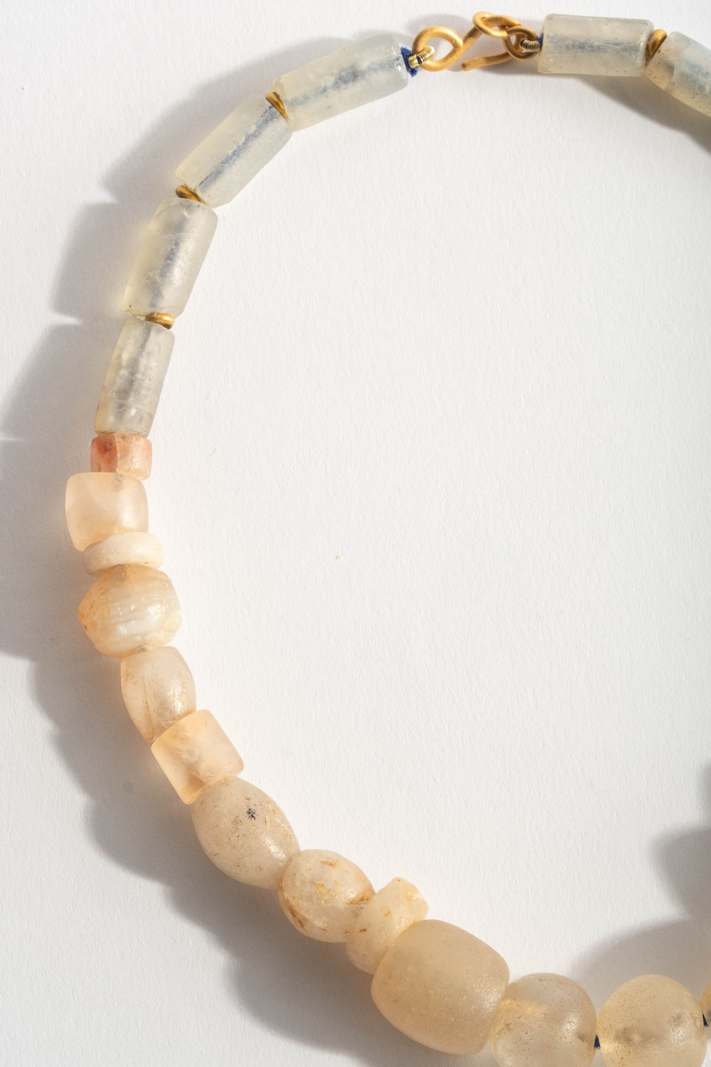 22K + Antique African Crystal Bead Strand