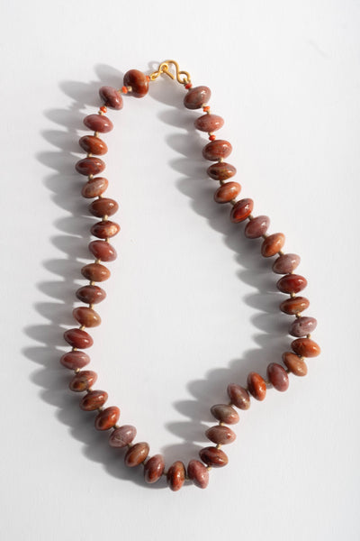 22K + Big Agate Bead Strand