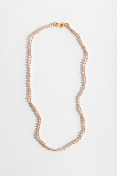 22K + Peach Pearl Strand