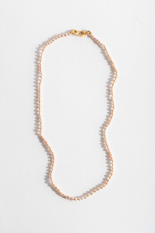22K + Peach Pearl Strand