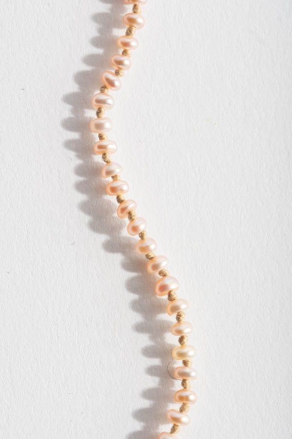 22K + Peach Pearl Strand