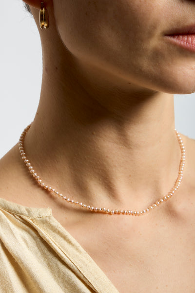 22K + Peach Pearl Strand