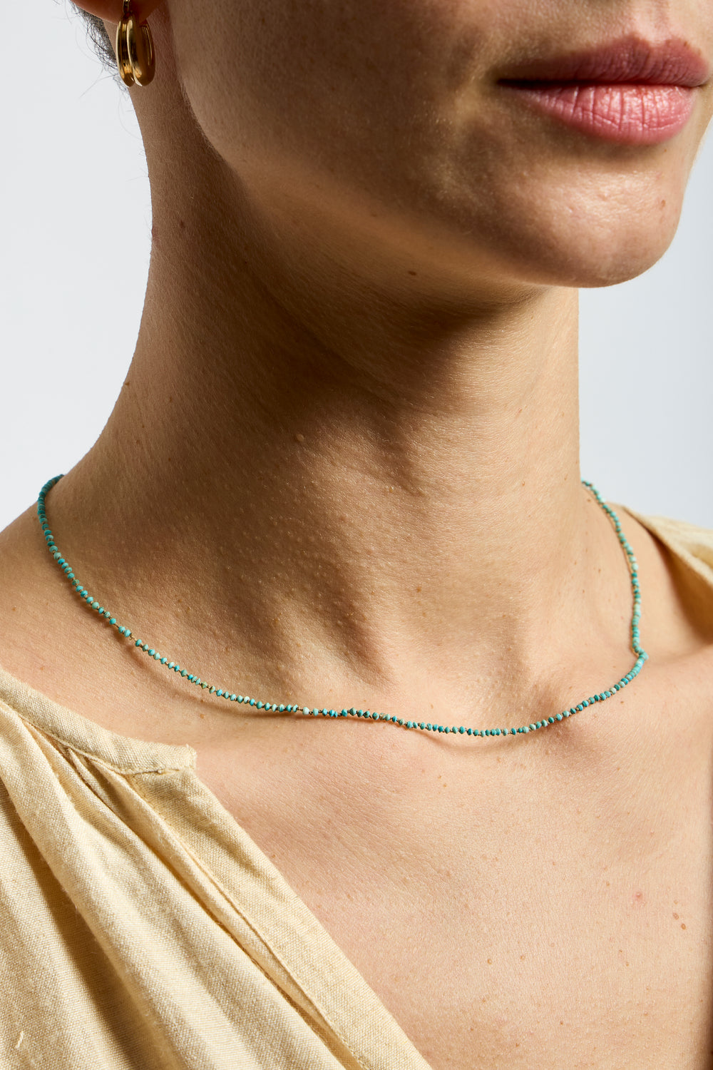 22K + Tiny Turquoise Strand