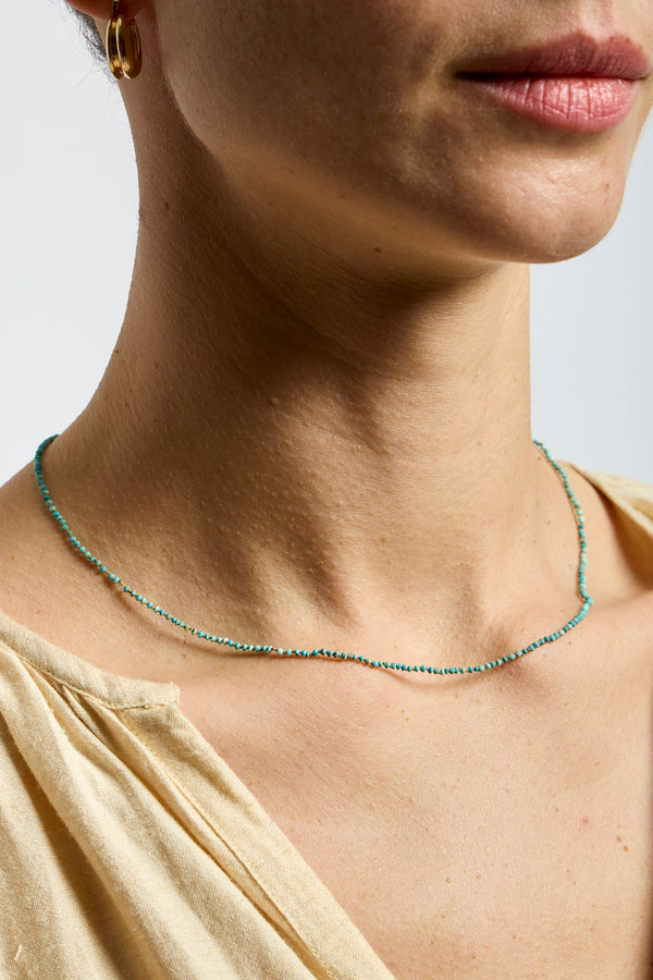 22K + Tiny Turquoise Strand