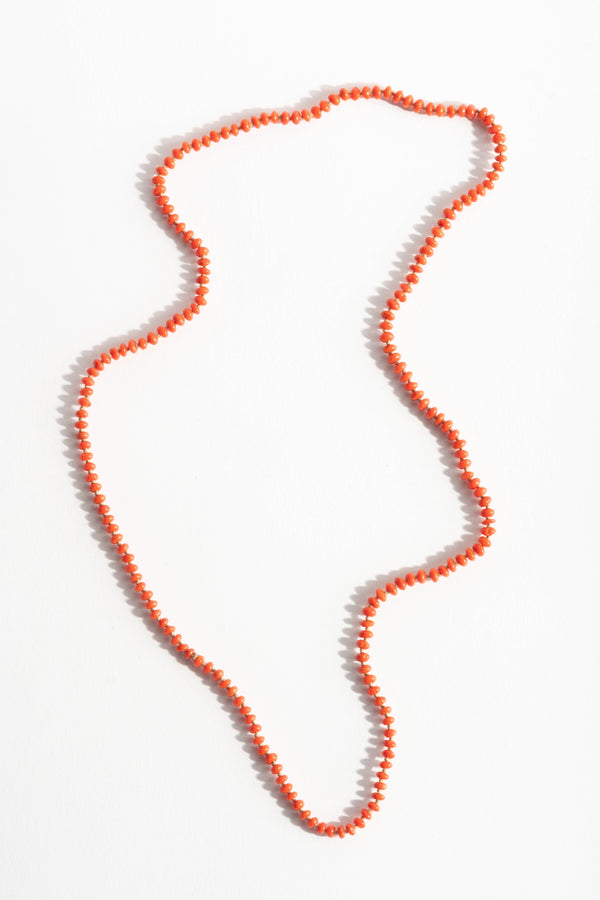 Small Oval Coral Bead Strand