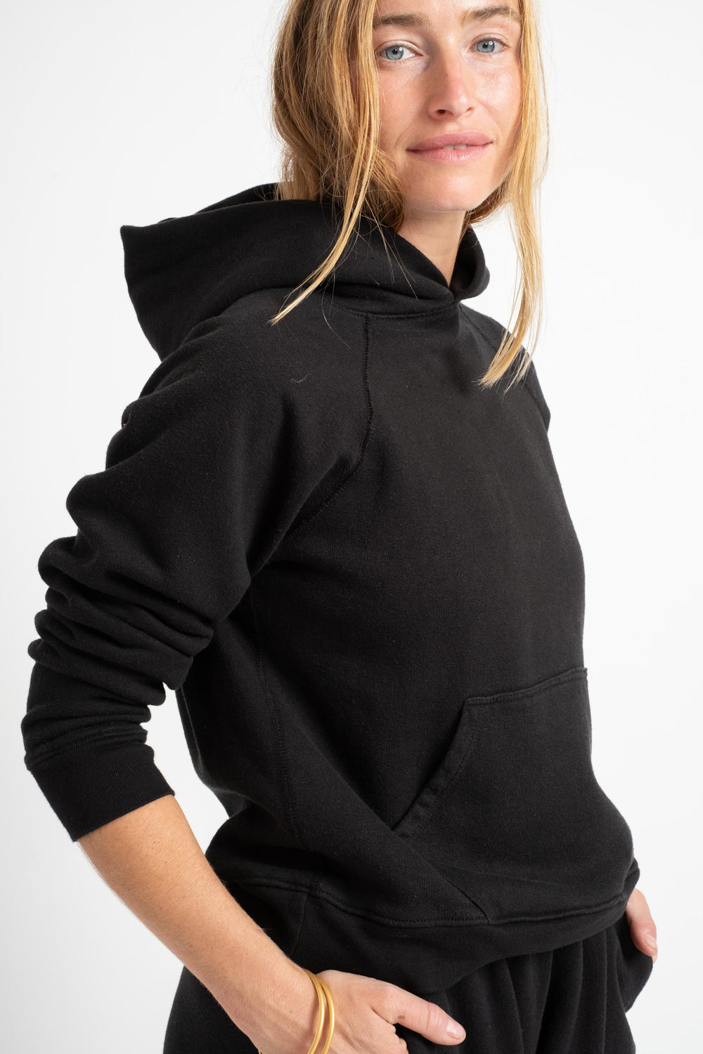 The Women's Hooded Sweatshirt in Black