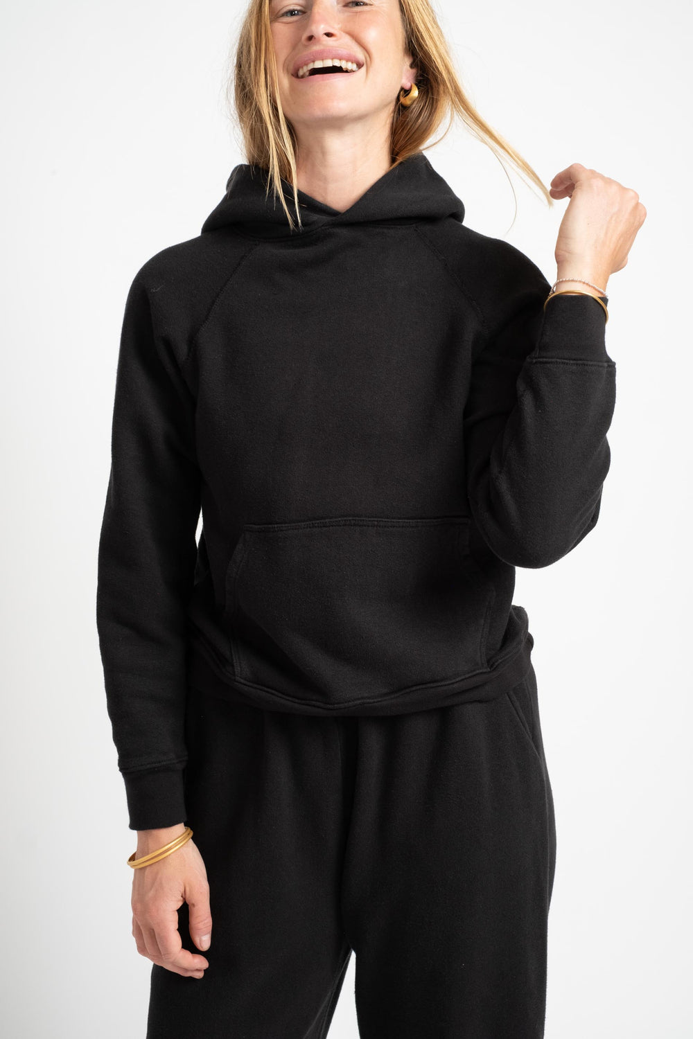 The Women's Hooded Sweatshirt in Black