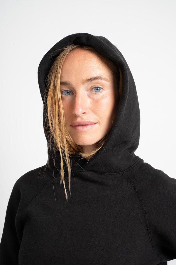 The Women's Hooded Sweatshirt in Black