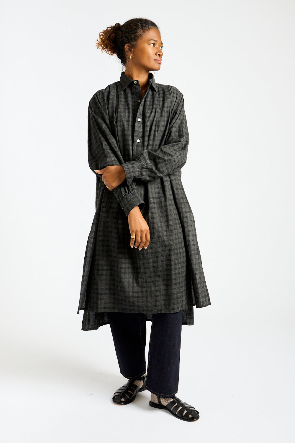 Gingham Sumi Shirt in Pin Check