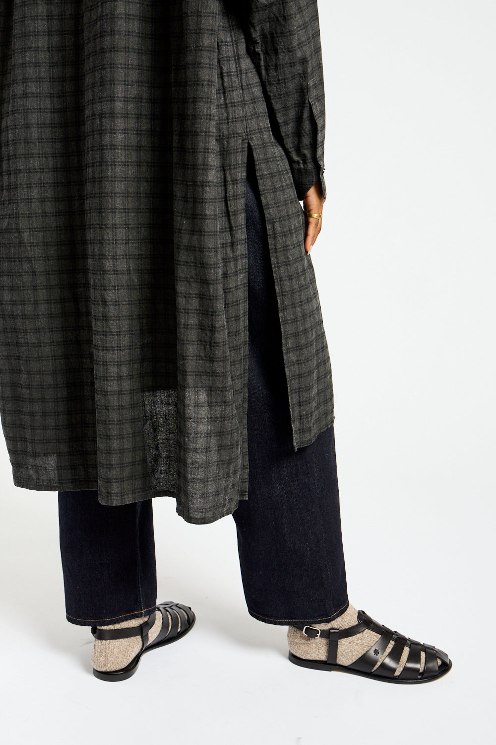 Gingham Sumi Shirt in Pin Check