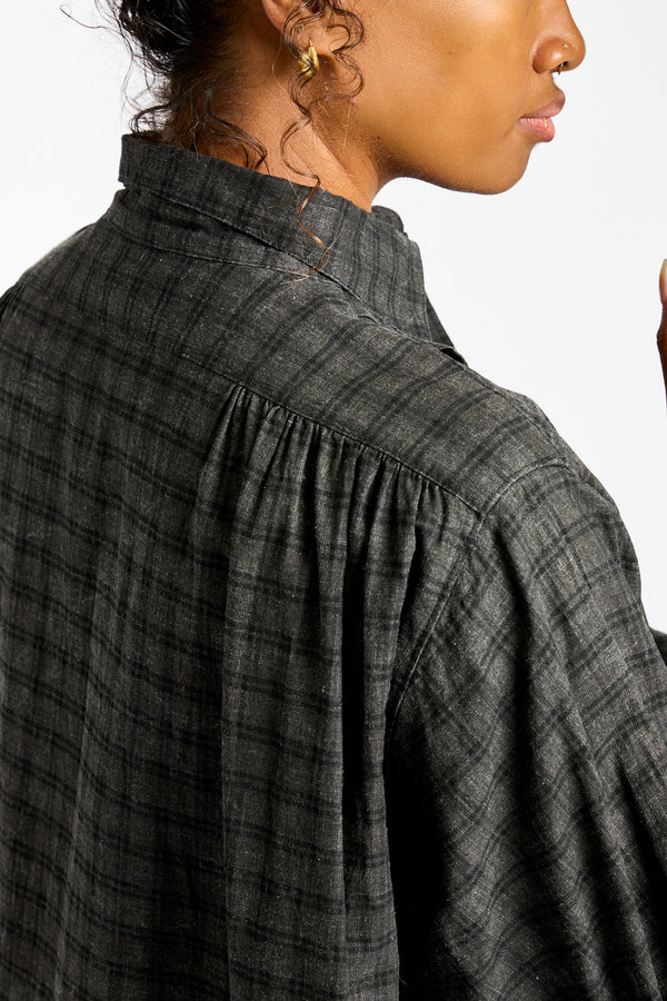 Gingham Sumi Shirt in Pin Check