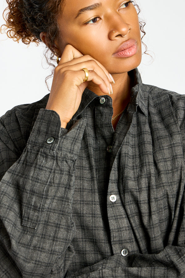 Gingham Sumi Shirt in Pin Check