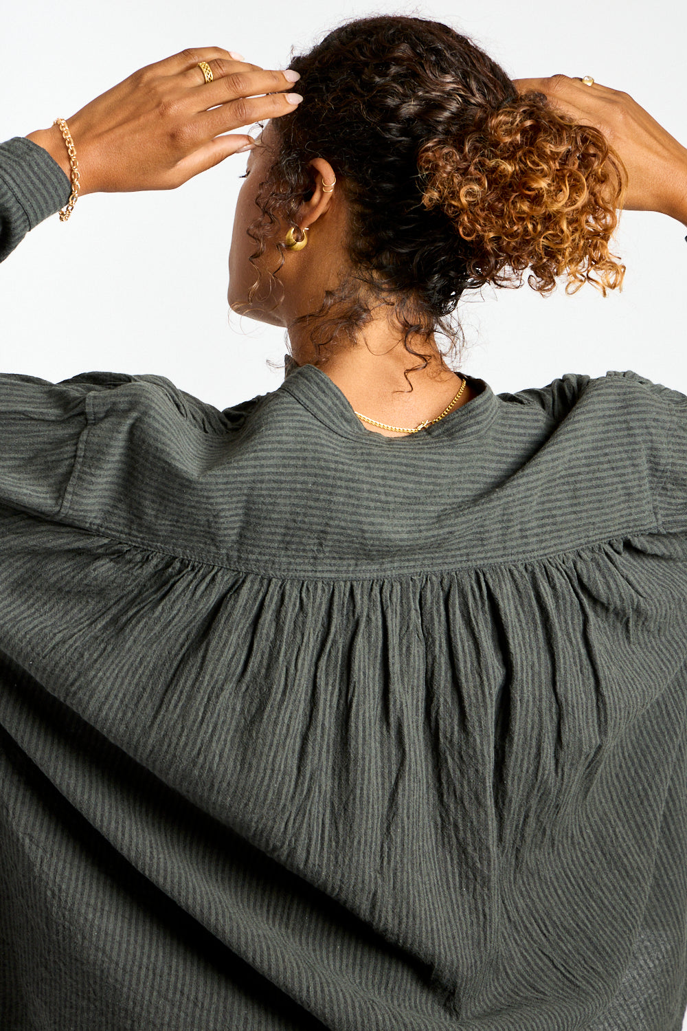 Stripe Shirt in Charcoal