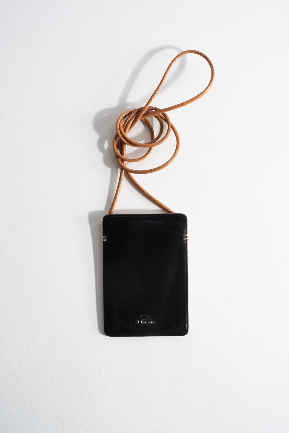 Card Holder Necklace in Black