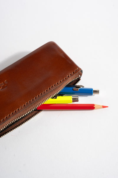 Pencil Pouch in Cappuccino