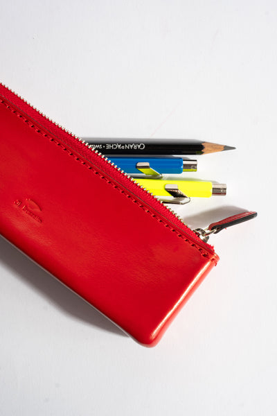Pencil Pouch in Formula One Red