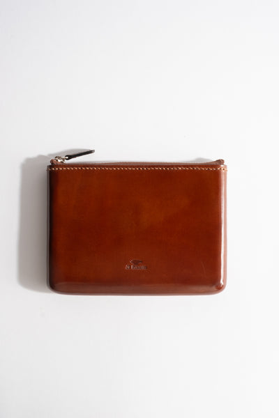 Zipped Document Holder in Cappuccino