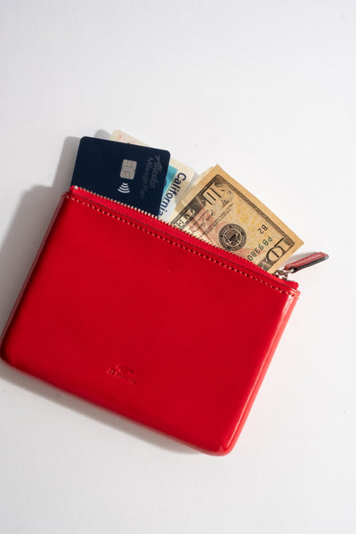 Zipped Document Holder in Formula One Red