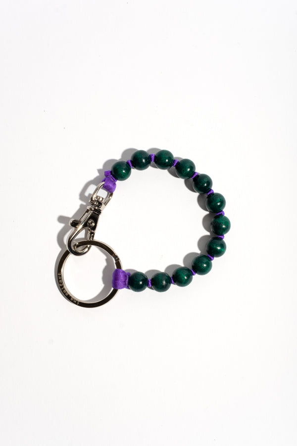 Perlen Short in Dark Green + Purple