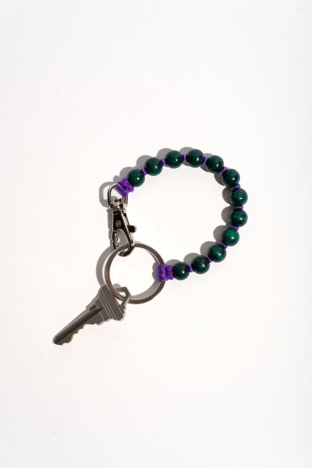 Perlen Short in Dark Green + Purple