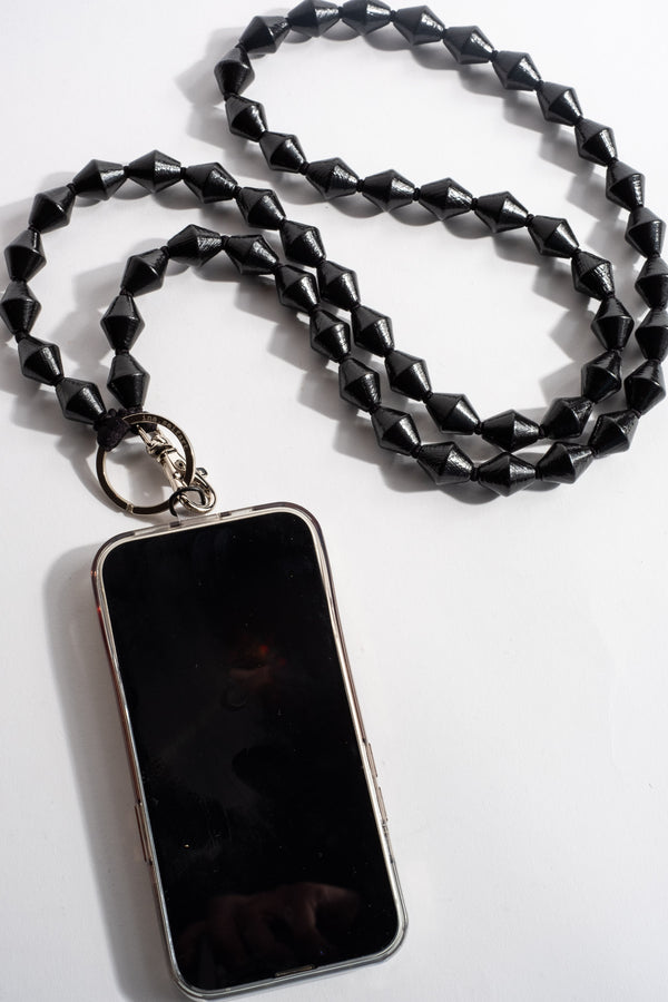 ZickZack Phonenecklace in Black