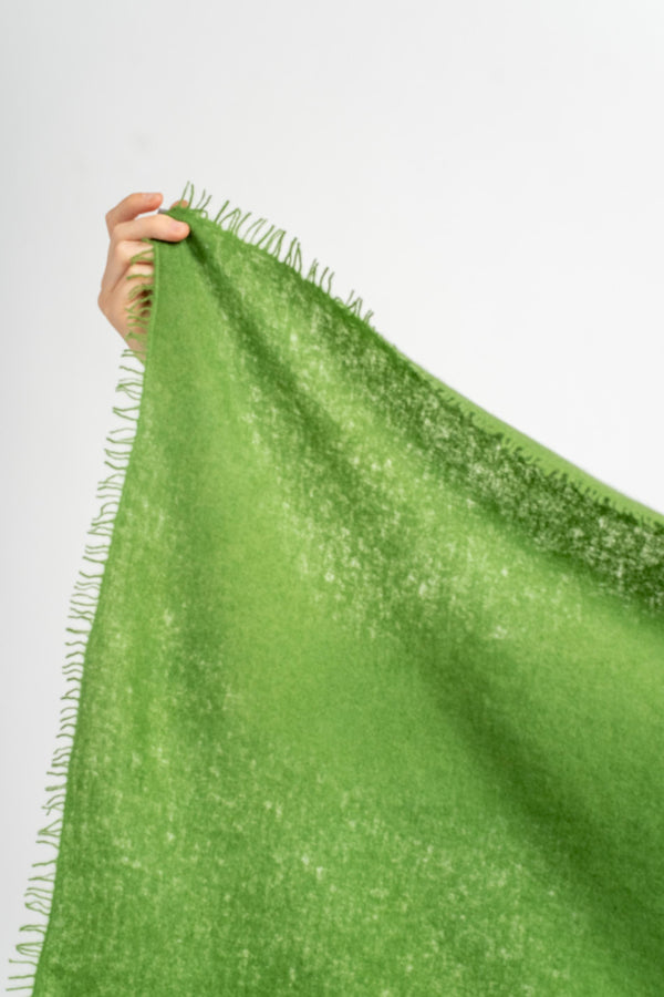 Felted Fringe Bandana in Tree Top Foliage