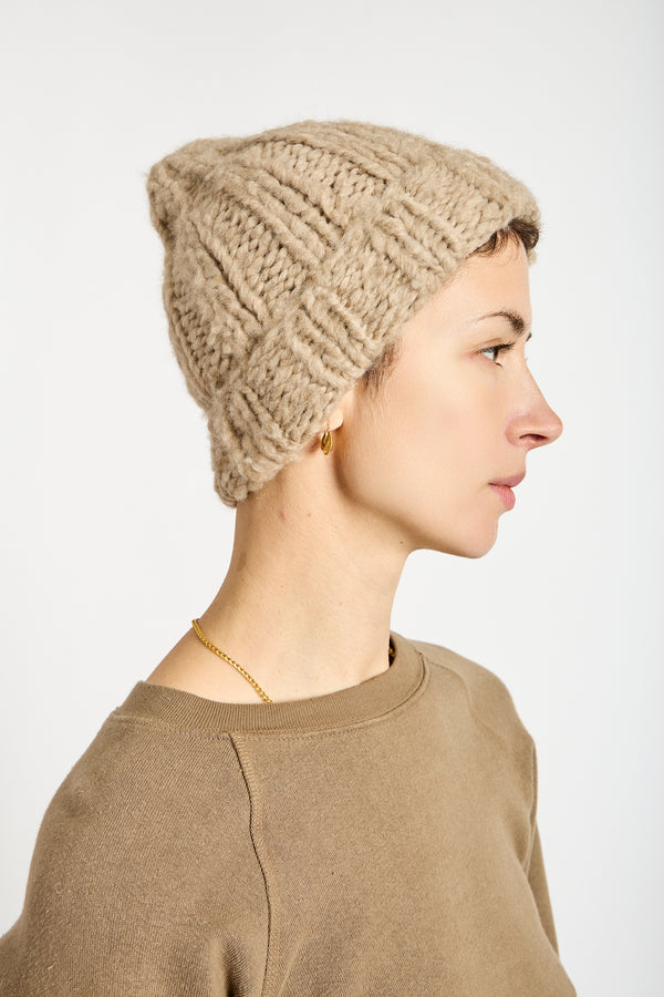 Cashmere Beanie in Clay