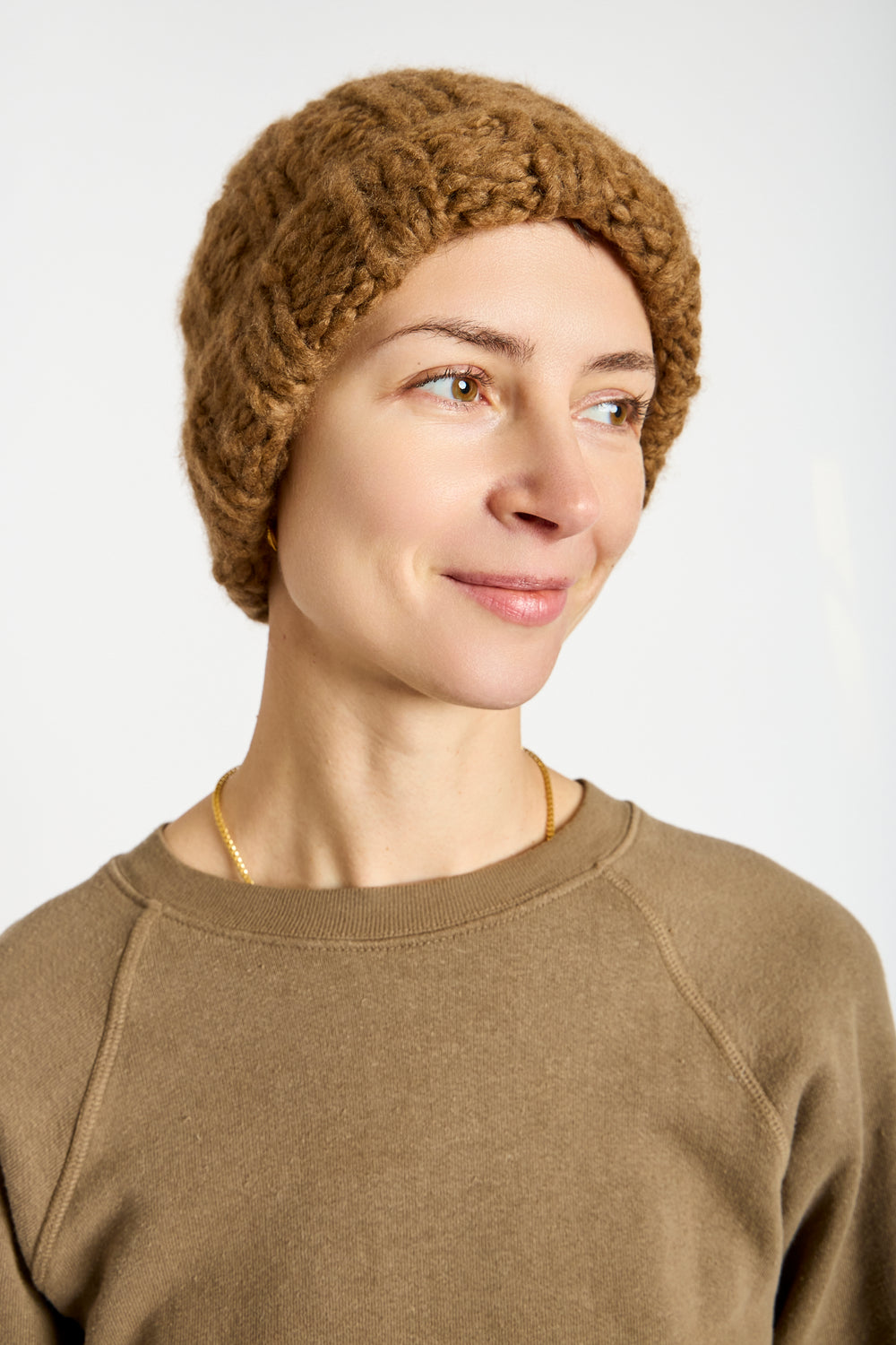 Cashmere Beanie in Mocha