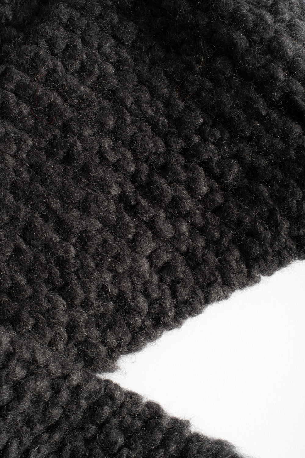 Knitted Scarf in Charcoal