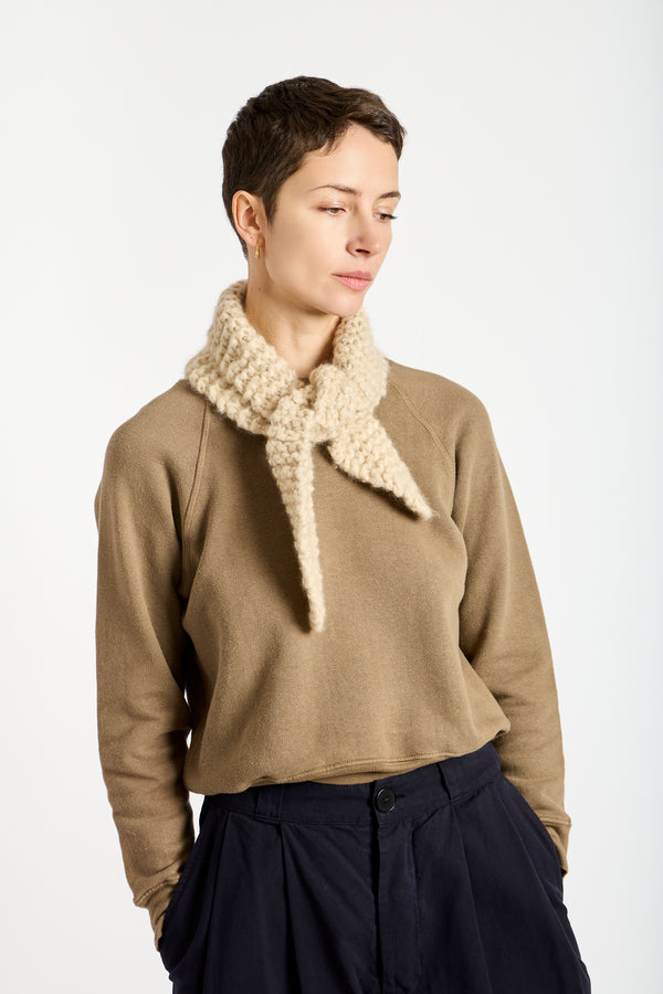 Knitted Scarf in Sand