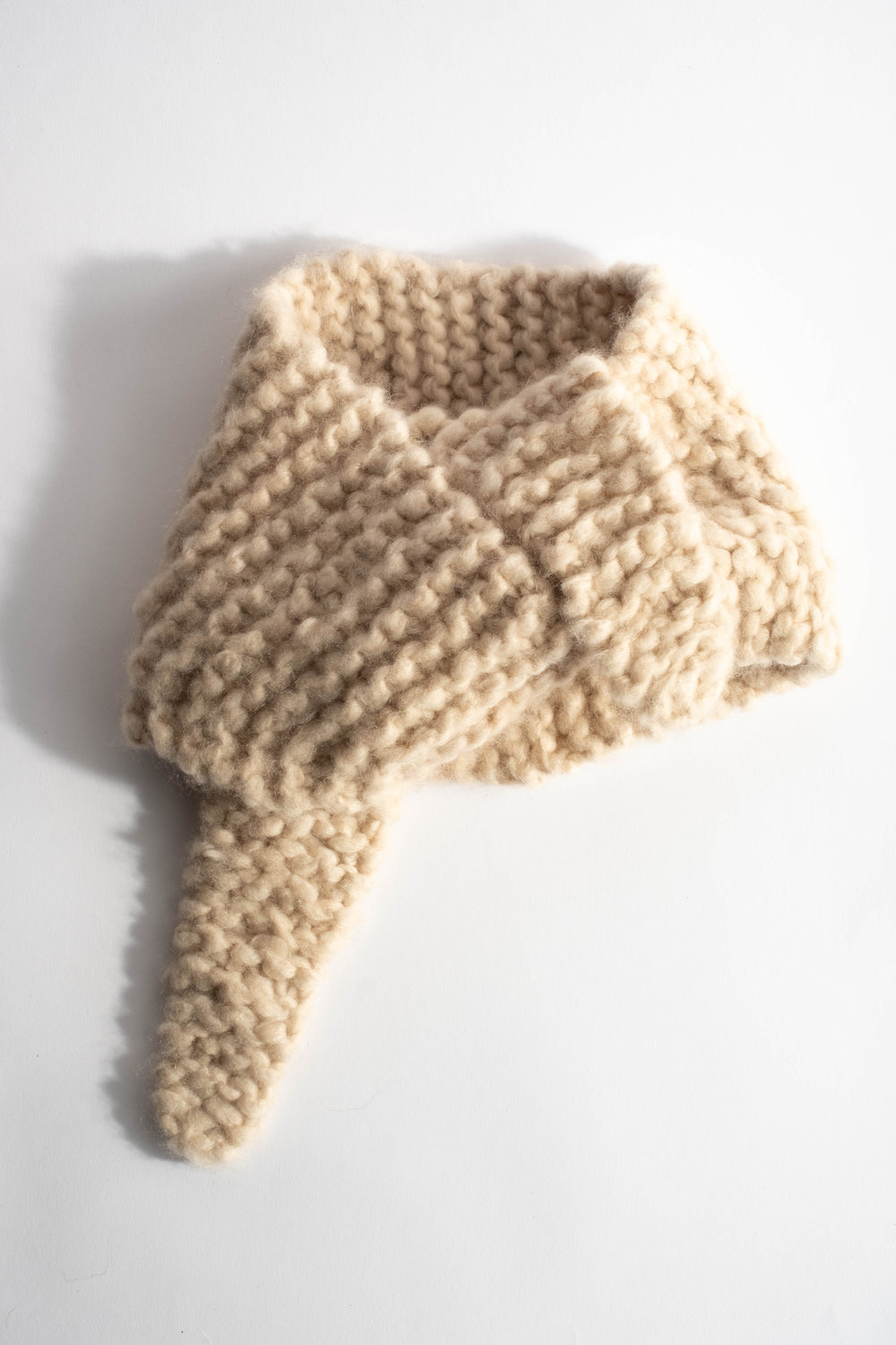 Knitted Scarf in Sand