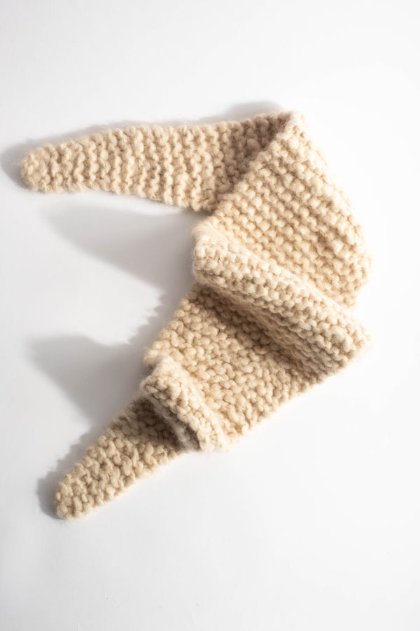Knitted Scarf in Sand