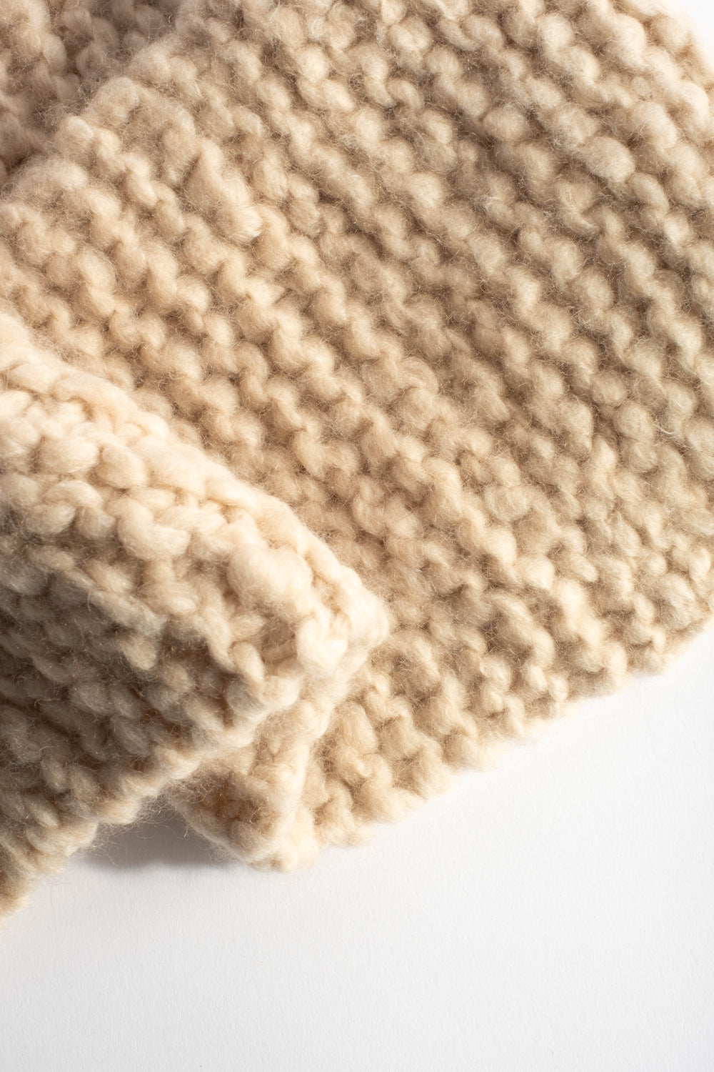 Knitted Scarf in Sand