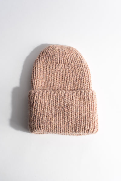 Pure Baby Alpaca Beanie in Nude