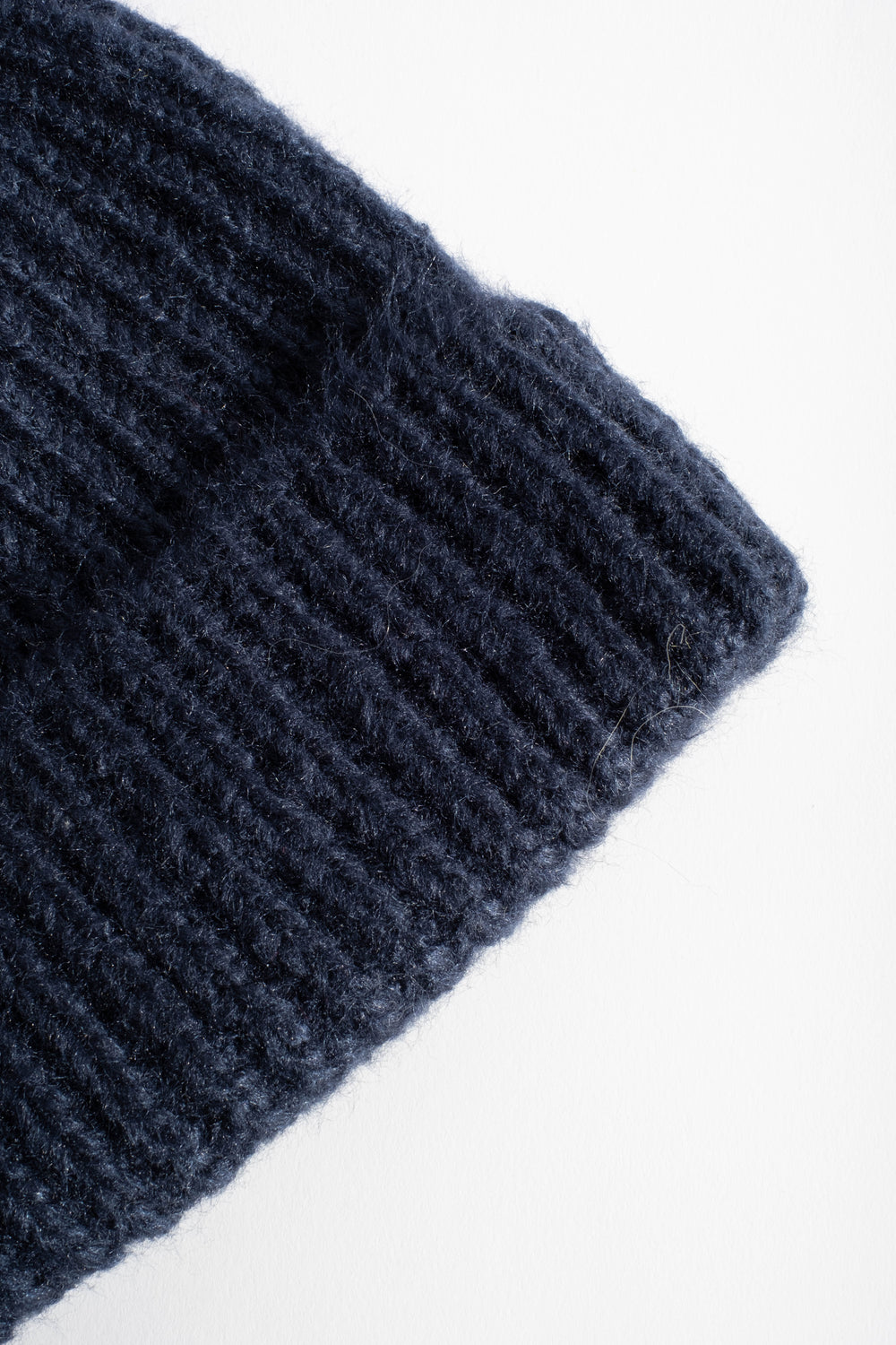 Silk Beanie in Navy