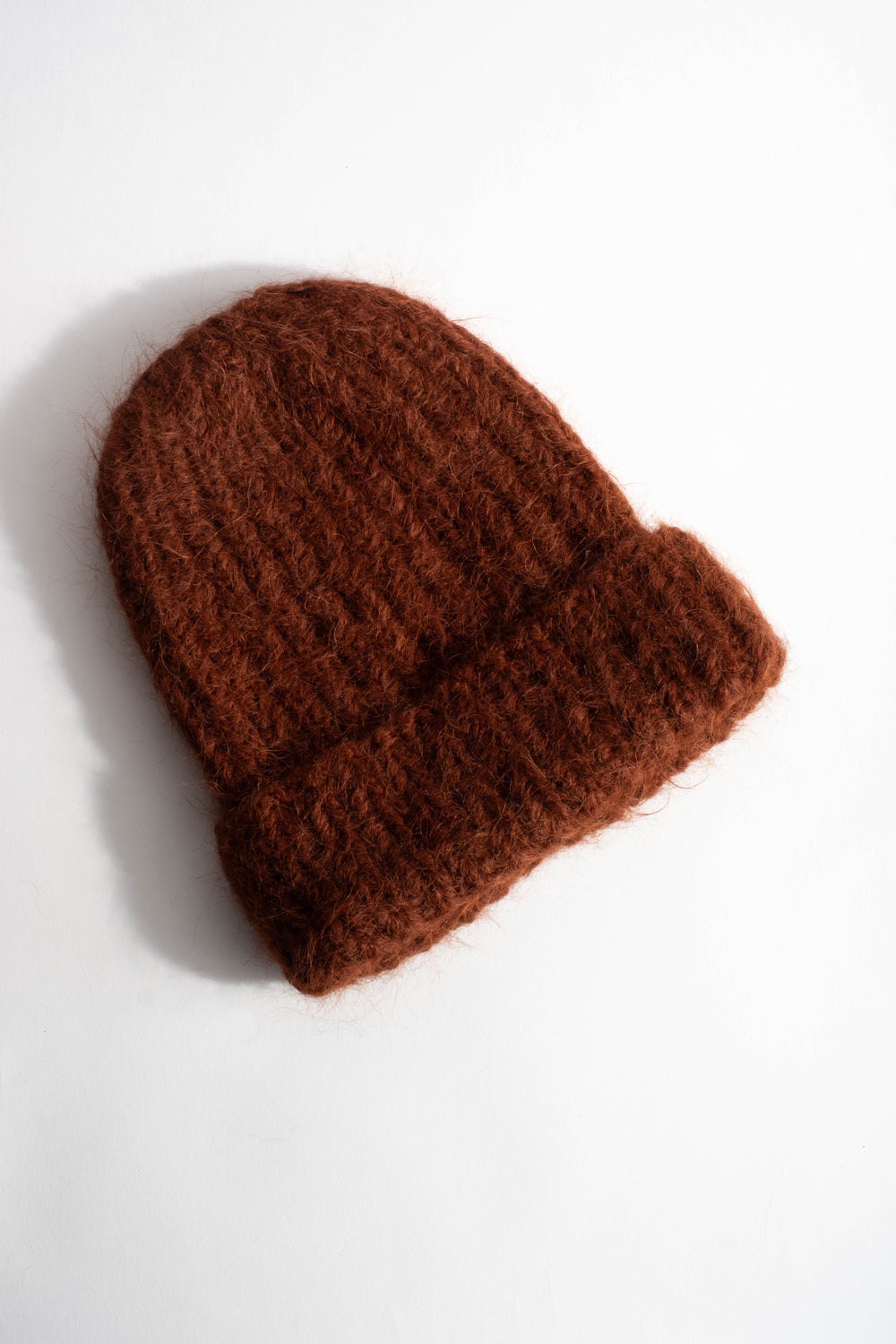 Suri Alpaca Beanie in Mahogany