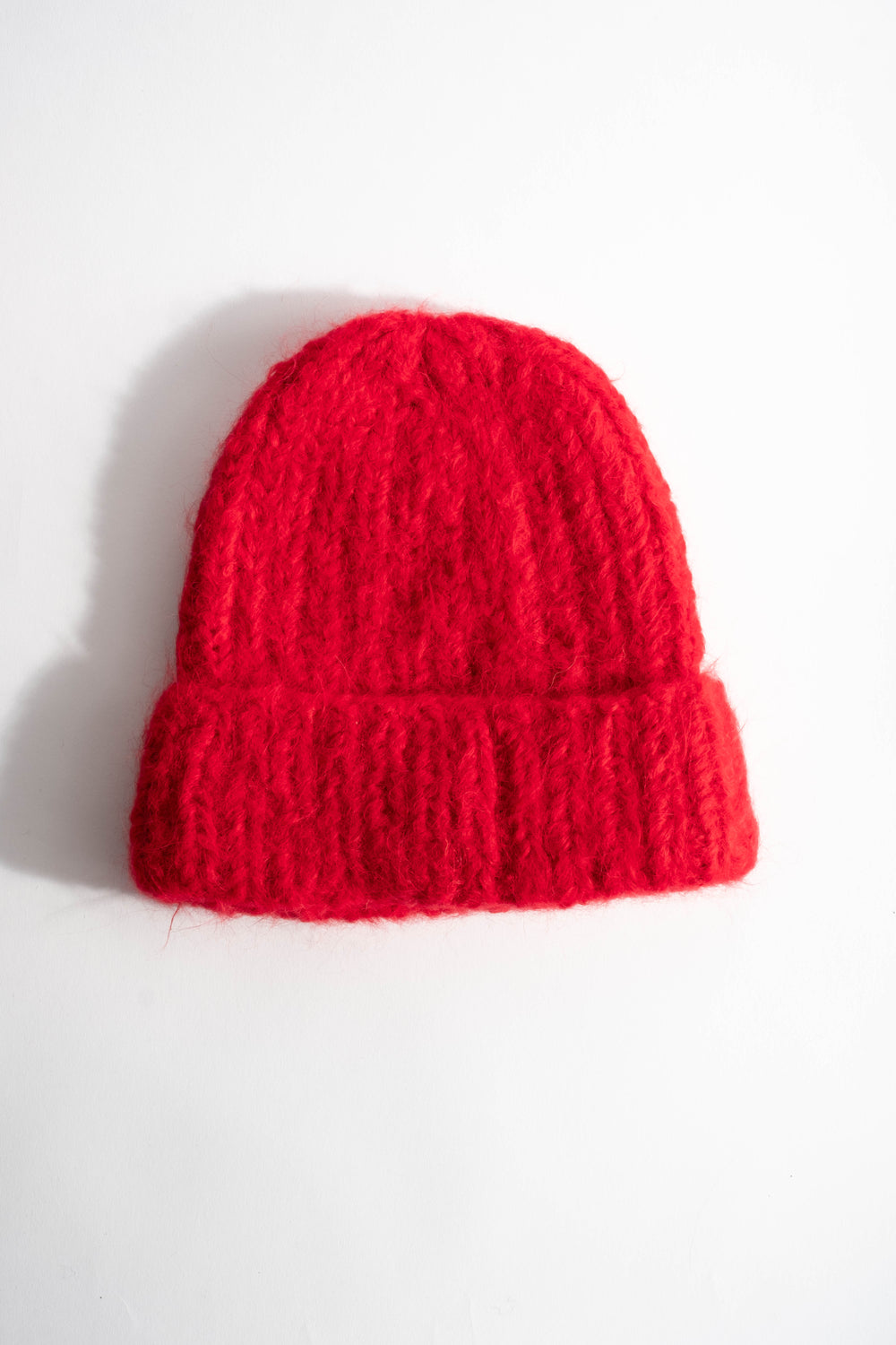 Suri Alpaca Beanie in Red