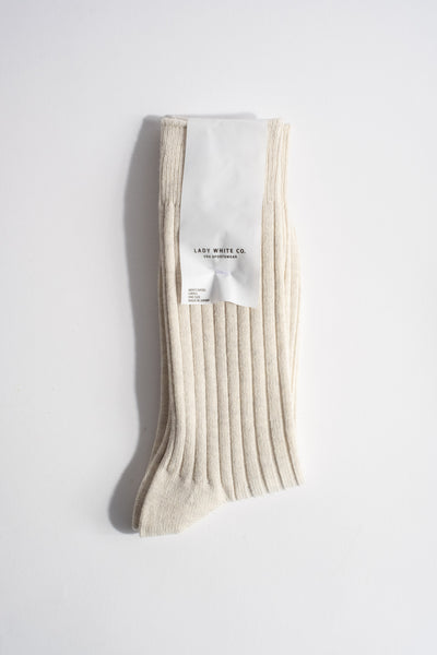 Lady White Co Socks in Natural