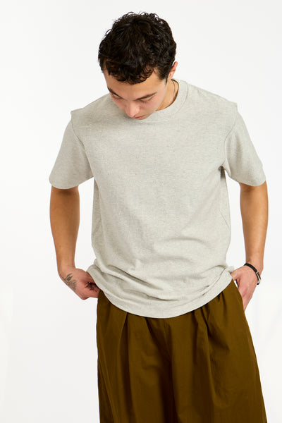 Nep T-Shirt in Grey Melange