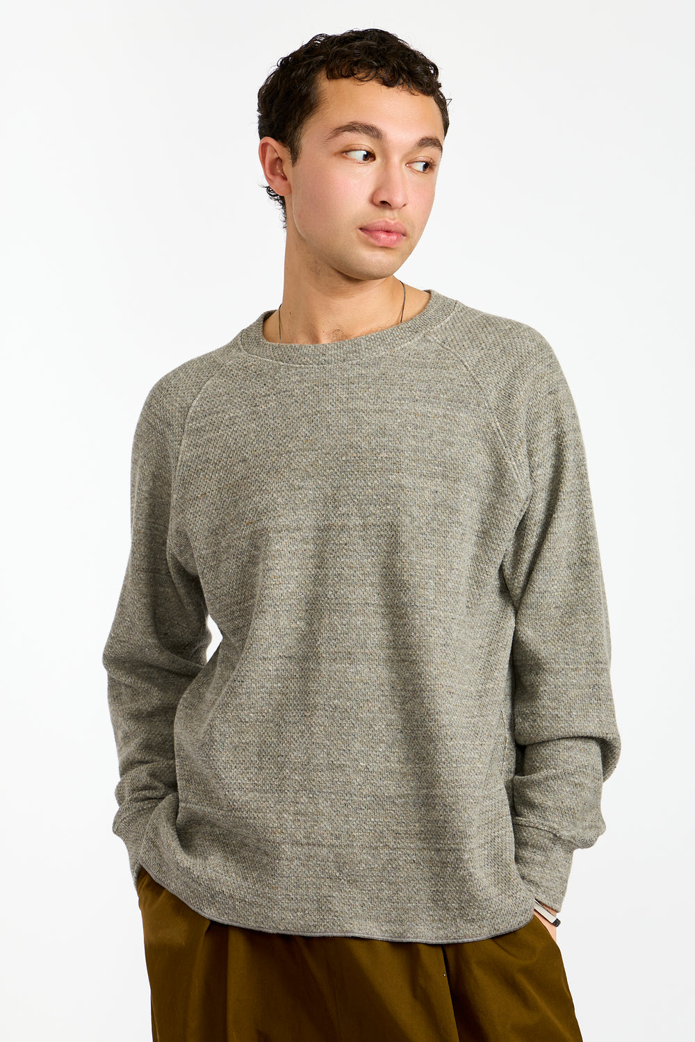 Raglan Thermal in Grey Melange