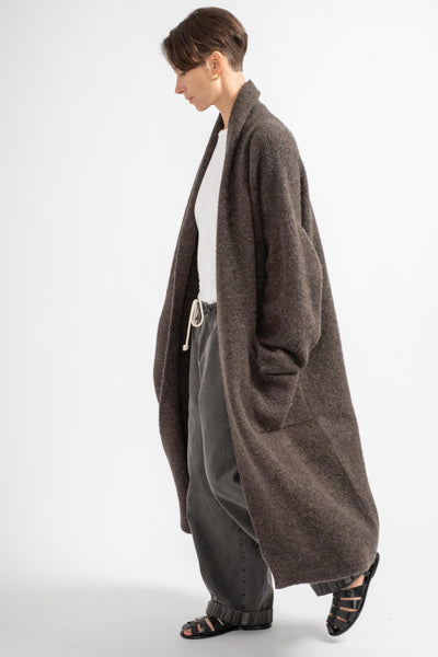 Blackened Double Face Long Coat
