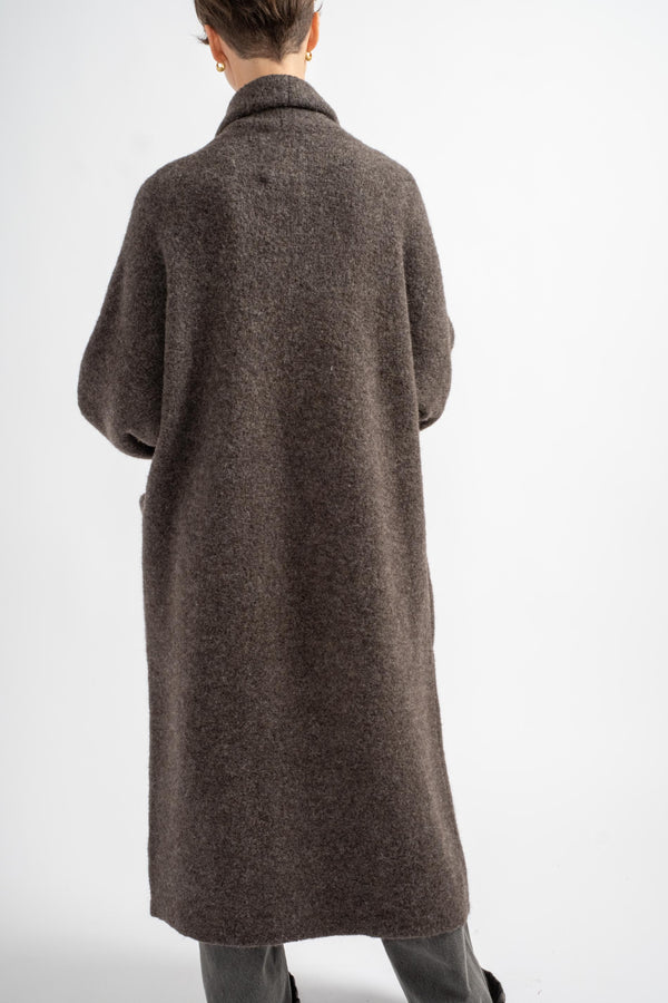 Blackened Double Face Long Coat