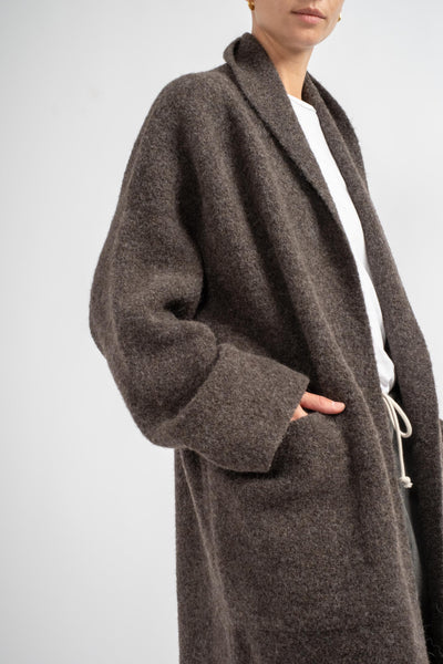 Blackened Double Face Long Coat