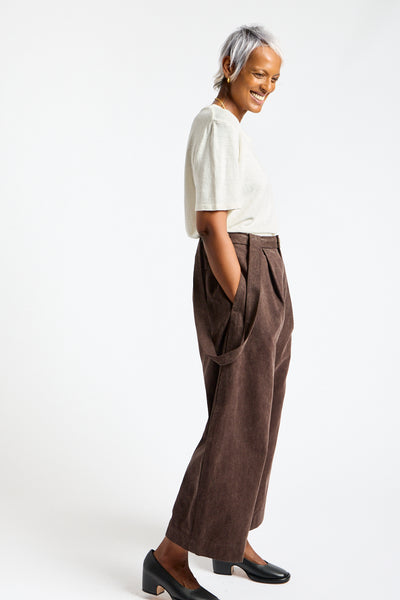 Canvas Jumper Pant in Washed Soil