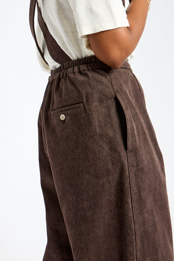 Canvas Jumper Pant in Washed Soil