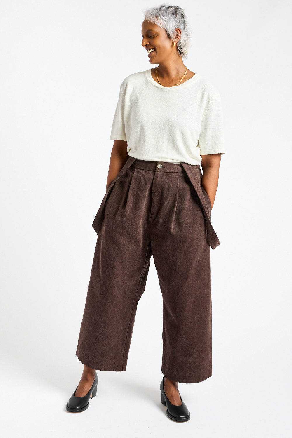 Canvas Jumper Pant in Washed Soil