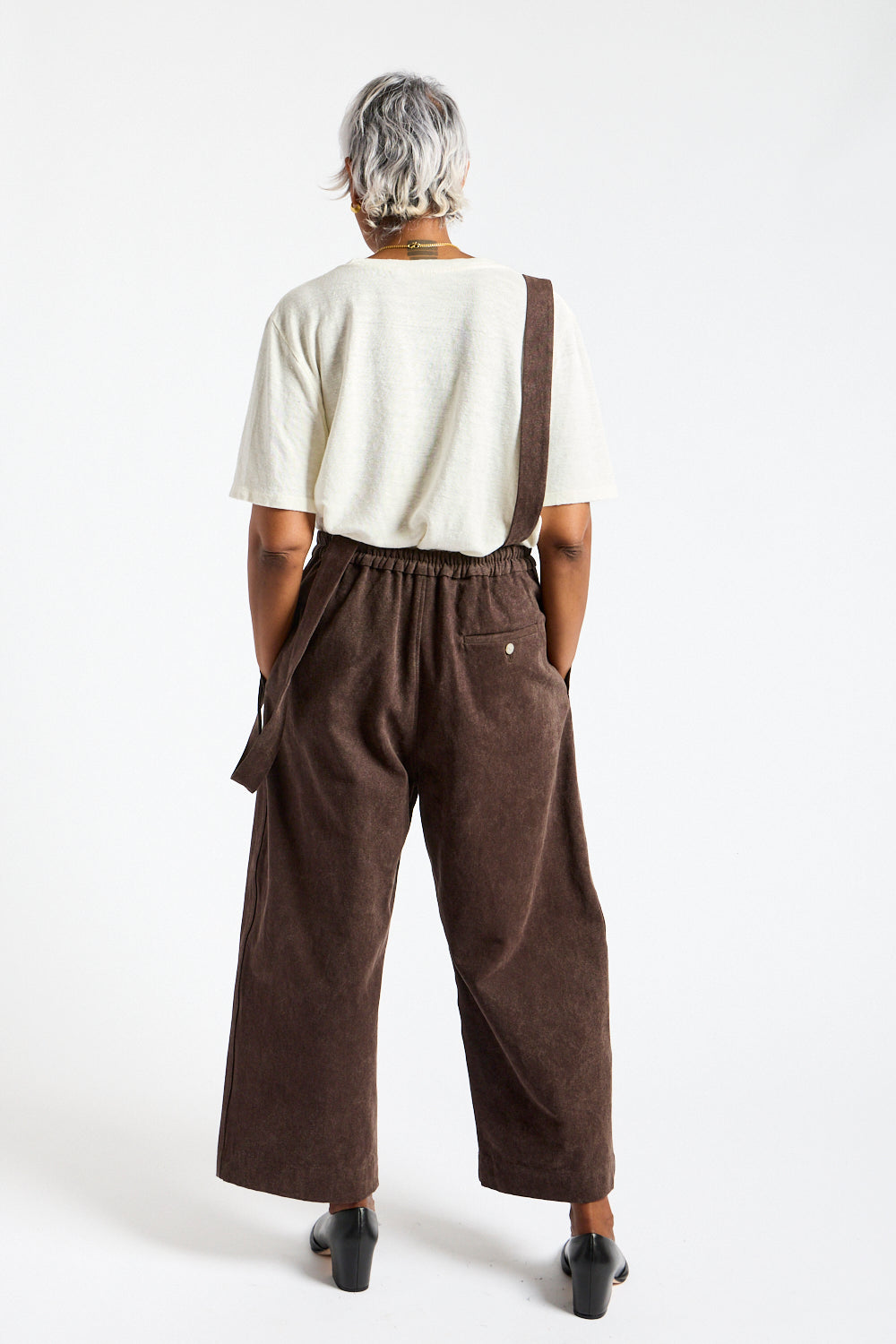 Canvas Jumper Pant in Washed Soil