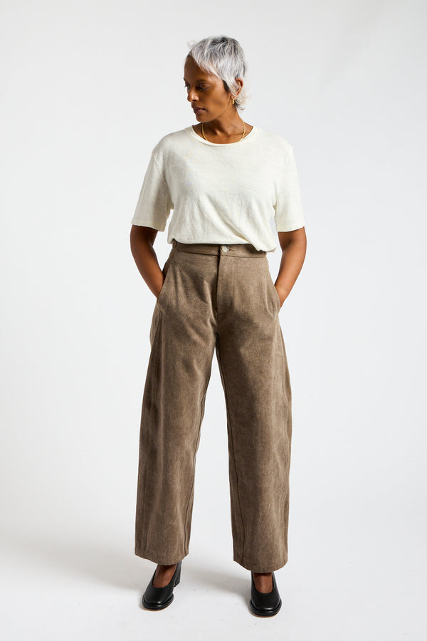 Canvas Pant in Washed Cinder