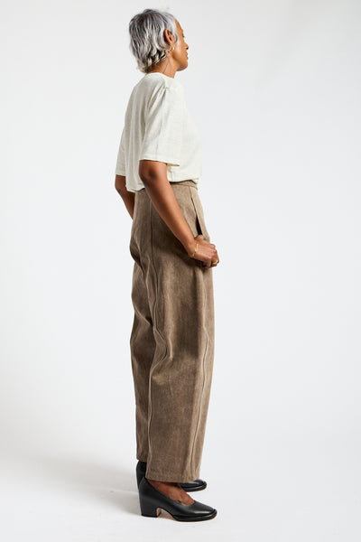 Canvas Pant in Washed Cinder